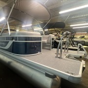 2025 Godfrey EX2286SBX Triple Pontoon Boat- Navy/Silver